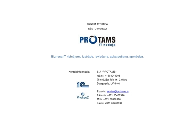 Protams, SIA